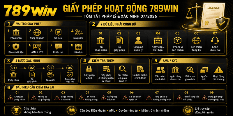Giấy Phép Hoạt Động 789WIN – Thông Tin Pháp Lý Và Cách Xác Minh