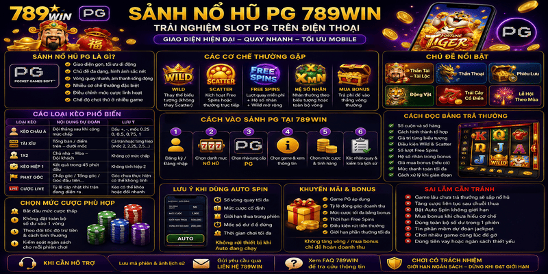 Sảnh Nổ Hũ PG 789WIN – Slot PG Và Cách Chơi 2026